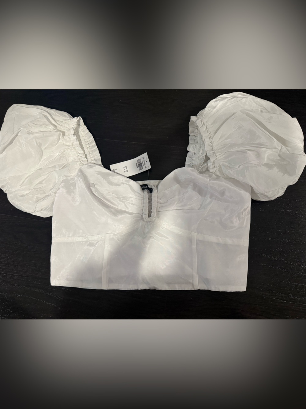 Abercrombie & Fitch Puff Sleeve Crop Top NWT